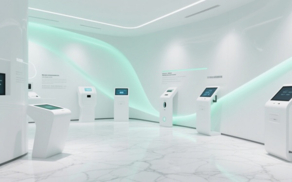 科技感白藍(lán)展廳設(shè)計