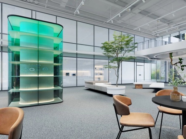 安得智聯(lián)辦公樓中庭展廳設(shè)計
