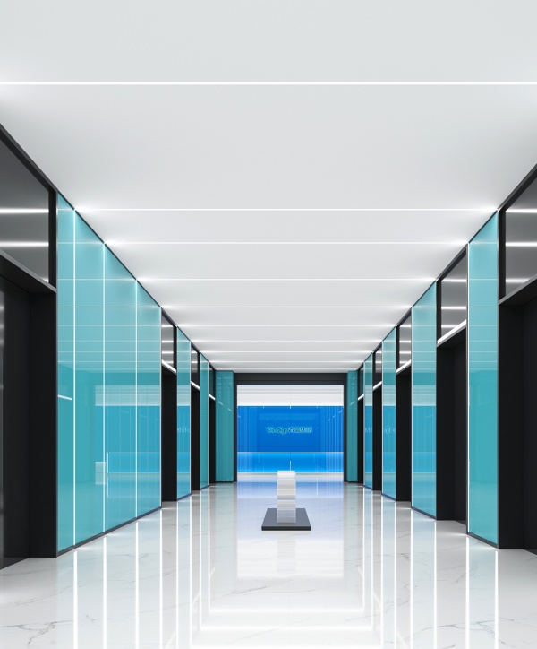 青藍(lán)集創(chuàng)醫(yī)療設(shè)備展廳設(shè)計