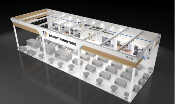 展廳設計以簡約為筆，勾勒家具品牌的專業與質感